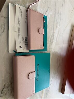 Shieldtop Pink Phone Wallet Case - Folio Style brand new two different ones